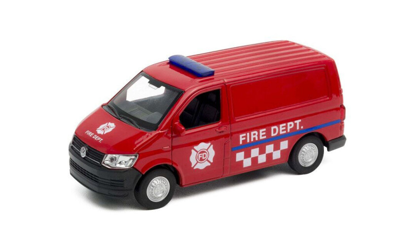Welly Volkswagen Transporter T6 VAN 1:34 FIRE DEPT